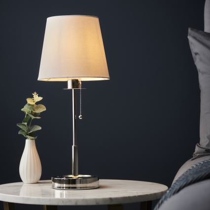 Endon 99596 - Table lamp 1xE27/10W/230V white/glossy chrome