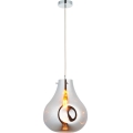Endon 99788 - EUROPA Cable-Hung Pendant Light 1xE27/10W/230V, Smoked Black