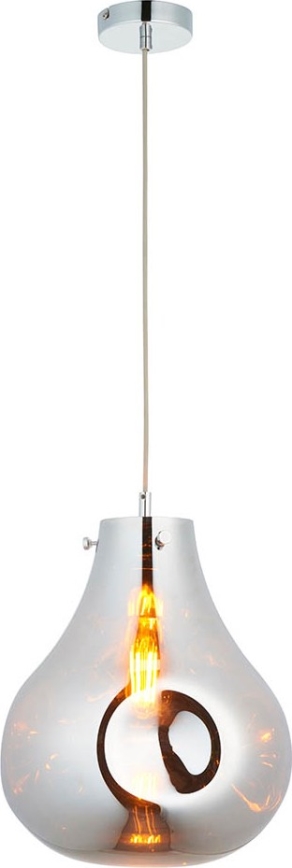 Endon 99788 - EUROPA Cable-Hung Pendant Light 1xE27/10W/230V, Smoked Black