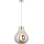 Endon 99788 - EUROPA Cable-Hung Pendant Light 1xE27/10W/230V, Smoked Black