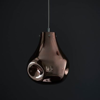 Endon 99790 - Cable-suspended pendant light EUROPA 1xE27/10W/230V smoky brown