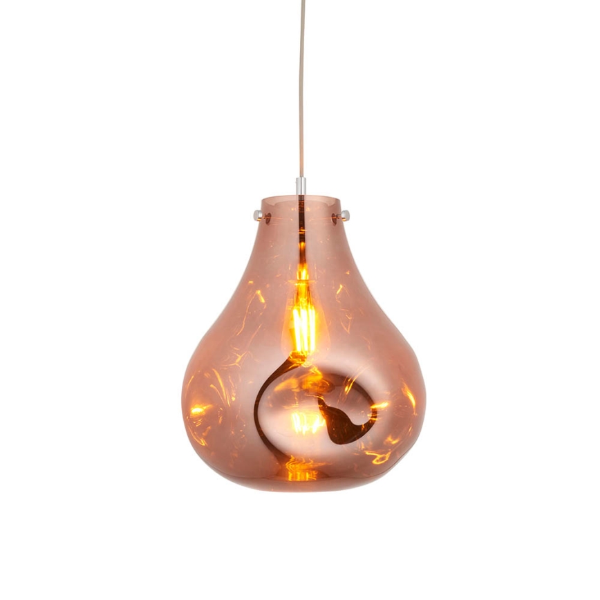 Endon 99790 - Cable-suspended pendant light EUROPA 1xE27/10W/230V smoky brown