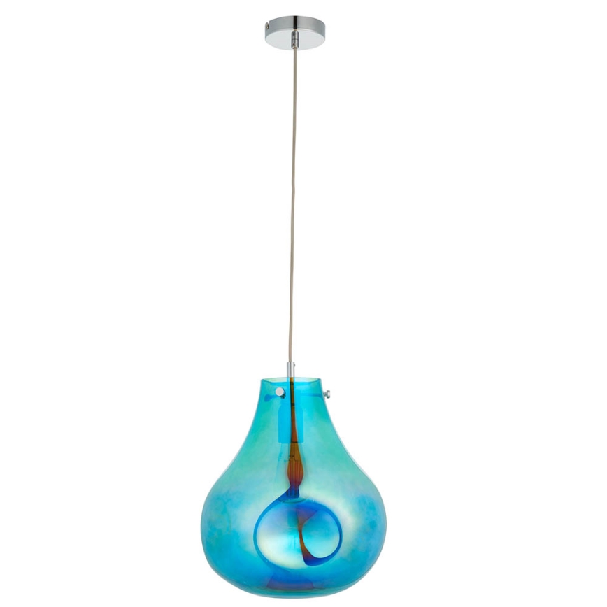 Endon 99791 - Chandelier on a string EUROPA 1xE27/10W/230V blue