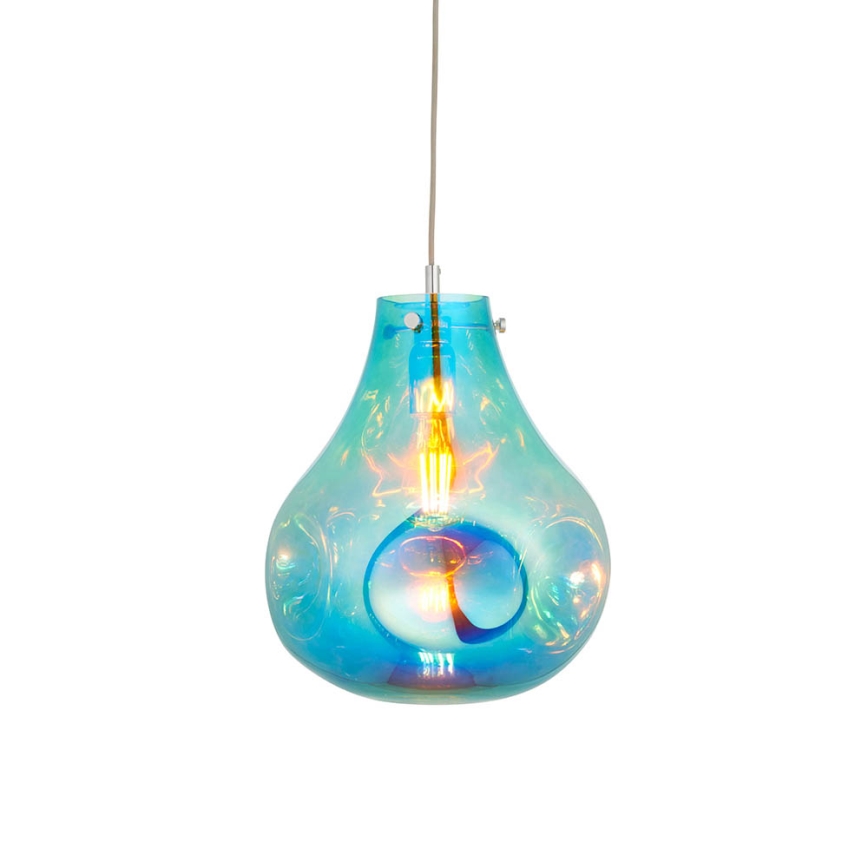 Endon 99791 - Chandelier on a string EUROPA 1xE27/10W/230V blue