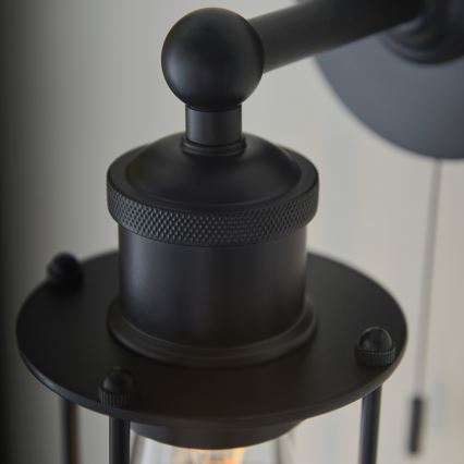Endon 99948 - CREW Bathroom Wall Light 1xE27/6W/230V IP44 Black
