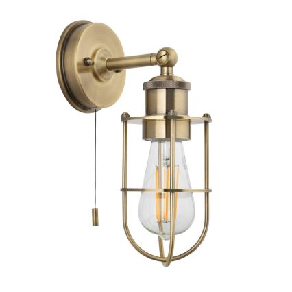 Endon 99952 - Bathroom wall light CREW 1xE27/6W/230V IP44 brass