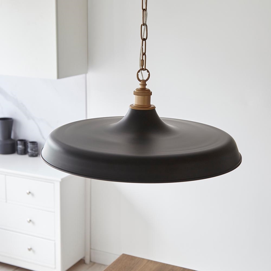 Endon 99998 - SABIAN Chain Pendant Light 1xE27/10W/230V Black/Gold