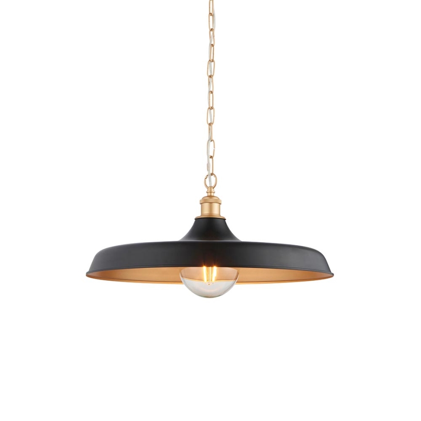 Endon 99998 - SABIAN Chain Pendant Light 1xE27/10W/230V Black/Gold