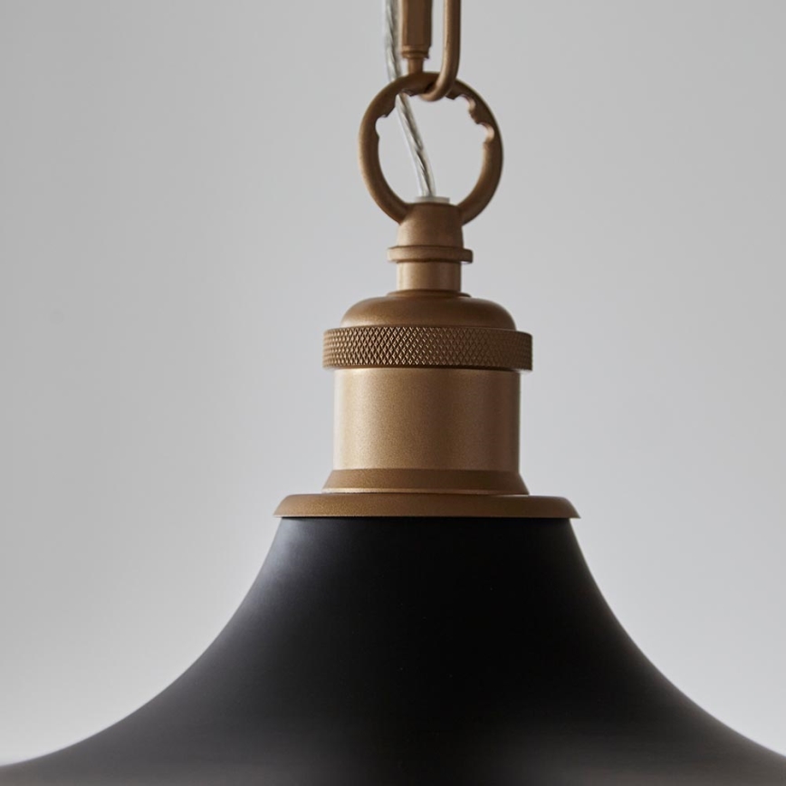 Endon 99998 - SABIAN Chain Pendant Light 1xE27/10W/230V Black/Gold