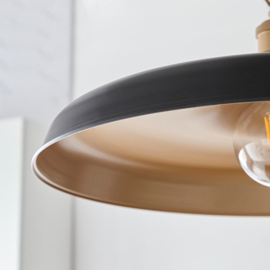 Endon 99998 - SABIAN Chain Pendant Light 1xE27/10W/230V Black/Gold
