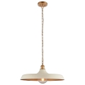 Endon 99999 - SABIAN Chain-Hung Chandelier 1xE27/10W/230V Cream/Gold