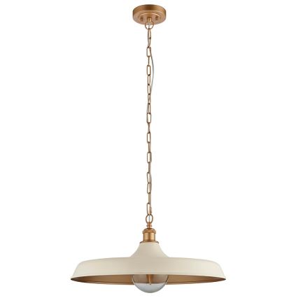Endon 99999 - SABIAN Chain-Hung Chandelier 1xE27/10W/230V Cream/Gold