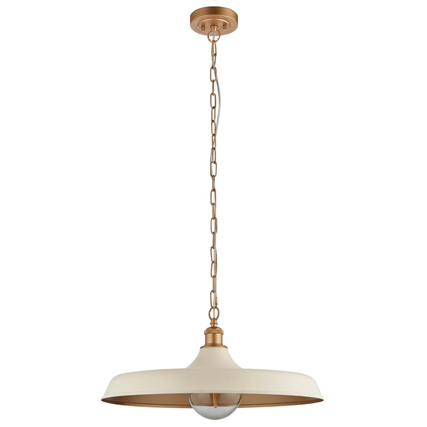 Endon 99999 - SABIAN Chain-Hung Chandelier 1xE27/10W/230V Cream/Gold