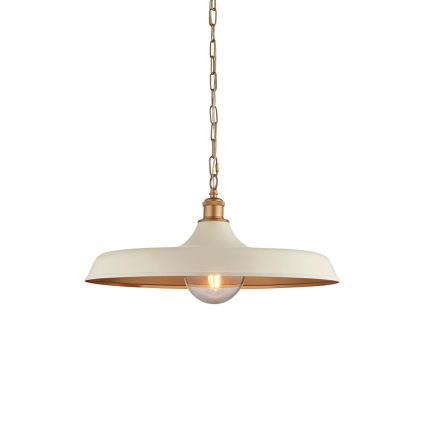 Endon 99999 - SABIAN Chain-Hung Chandelier 1xE27/10W/230V Cream/Gold