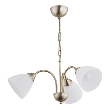 ENIGMA Chain-Mounted Chandelier 3xE14/10W/230V, Bronze