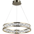 ENRIQUE Dimmable LED Crystal Chandelier on Cable, LED/55W/230V, 3000–6000K, Ø 80 cm + Remote Control