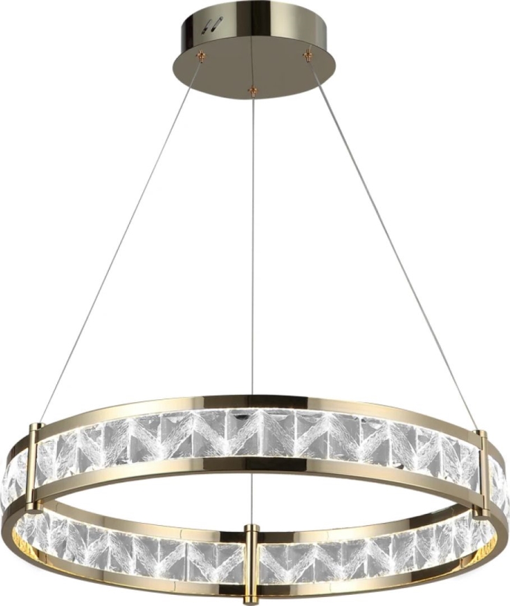 ENRIQUE Dimmable LED Crystal Chandelier on Cable, LED/55W/230V, 3000–6000K, Ø 80 cm + Remote Control