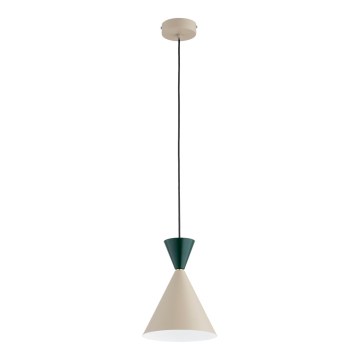 ENTORI Cable Pendant Light 1x E27/15W/230V, Beige/Green