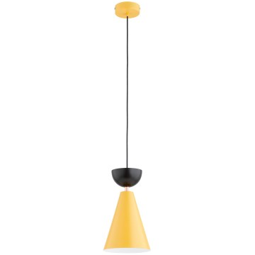 ENTORI cable-suspended pendant lamp 1xE27/15W/230V yellow/black