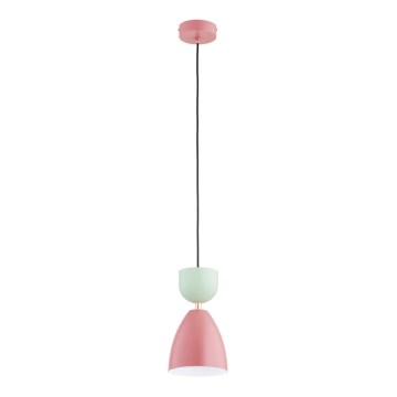 ENTORI cord pendant light 1xE27/15W/230V pink/mint