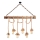EREBOS 6xE27/40W/230V brown pendant light