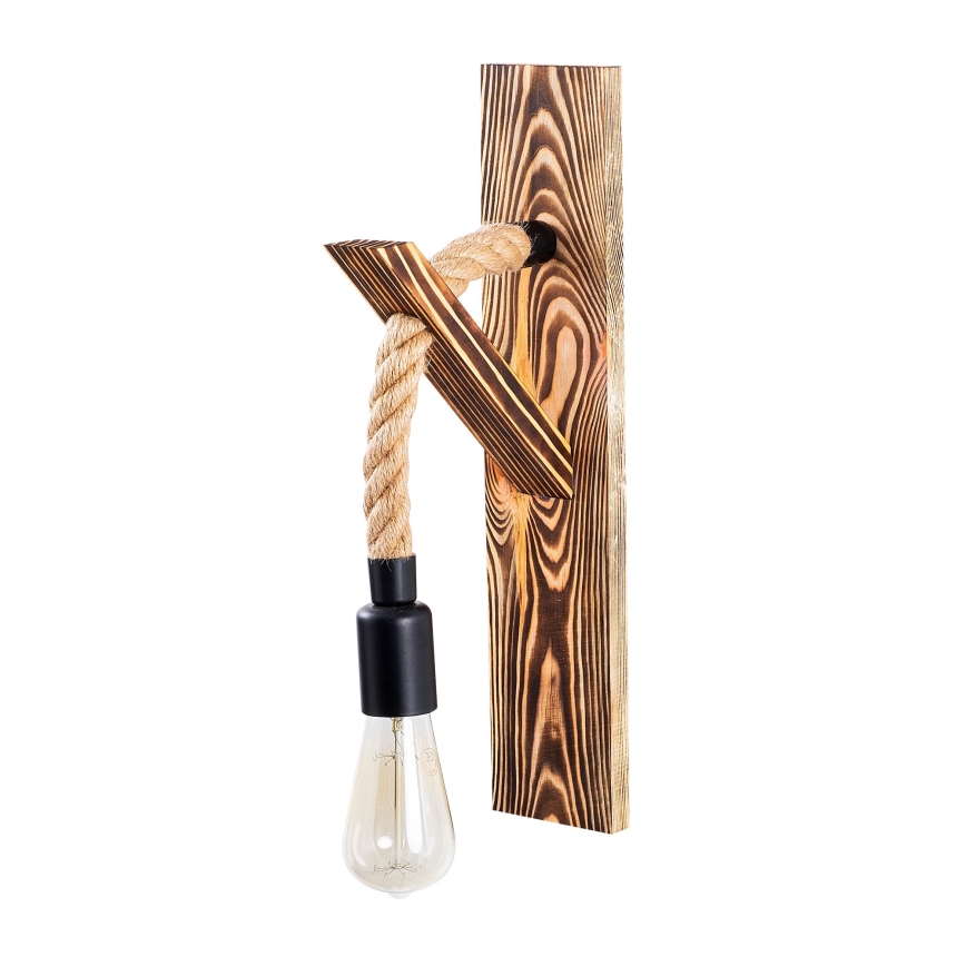 EREBOS Wall Lamp 1xE27/40W/230V Brown