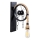 EREBOS Wall Light 1xE27/40W/230V Black/Brown