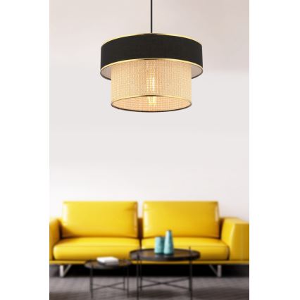 ERO pendant lamp 1xE27/60W/230V black/beige