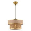 ERO Pendant Light 1xE27/60W/230V Brown/Gold