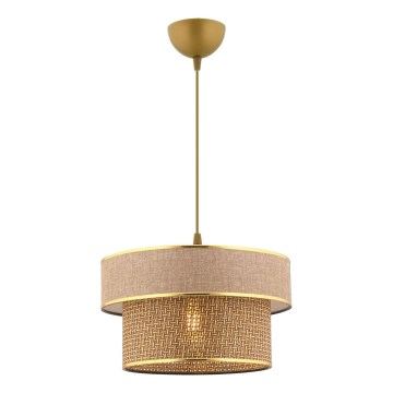 ERO Pendant Light 1xE27/60W/230V Brown/Gold