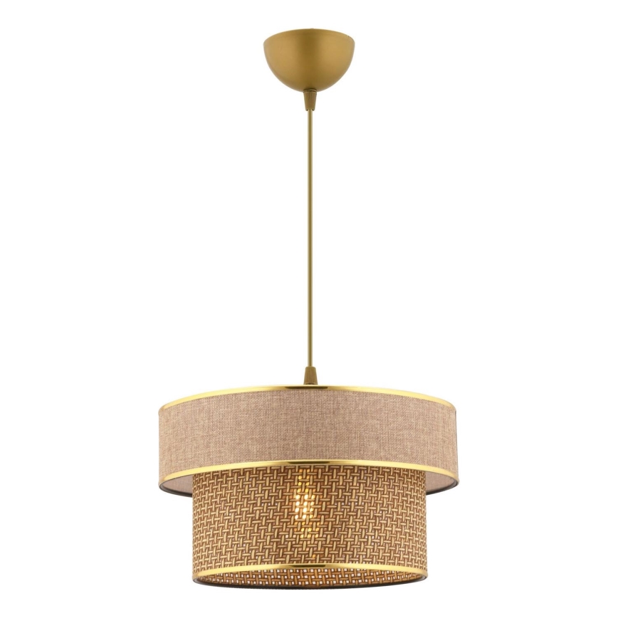 ERO Pendant Light 1xE27/60W/230V Brown/Gold