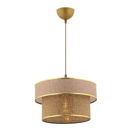 ERO Pendant Light 1xE27/60W/230V Brown/Gold