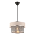 ERO Pendant Light 1xE27/60W/230V Cream/Grey