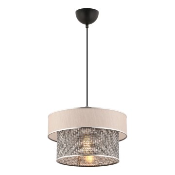 ERO Pendant Light 1xE27/60W/230V Cream/Grey