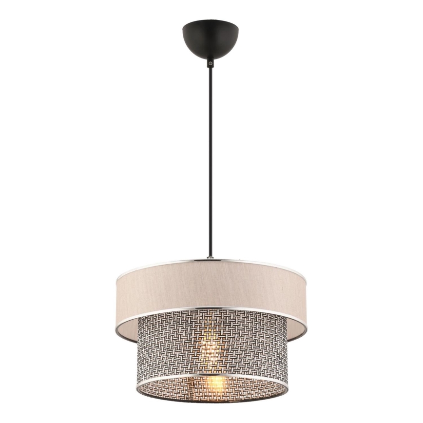 ERO Pendant Light 1xE27/60W/230V Cream/Grey