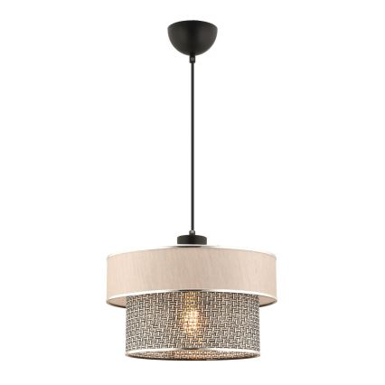 ERO Pendant Light 1xE27/60W/230V Cream/Grey