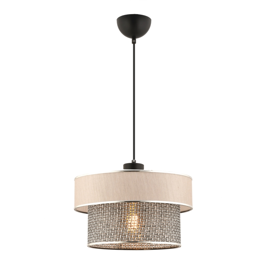 ERO Pendant Light 1xE27/60W/230V Cream/Grey
