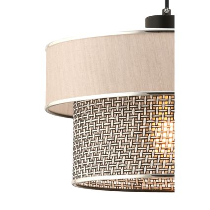 ERO Pendant Light 1xE27/60W/230V Cream/Grey