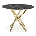 ESTEN 100 cm Dining Table, Black/Gold