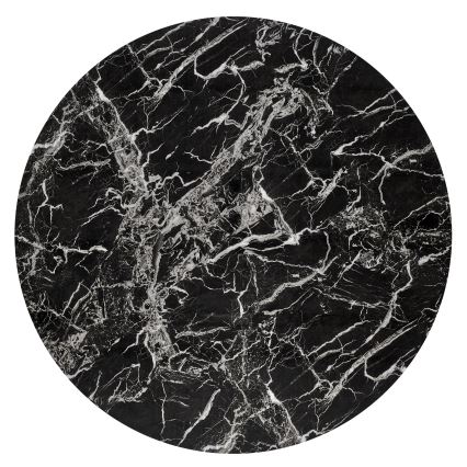 ESTEN 100 cm Dining Table, Black/Gold