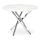 ESTEN 100 cm Dining Table, White/Silver