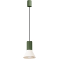 ESTRIA cable pendant light 1x E14/10W, 230V, Ø 14 cm, green