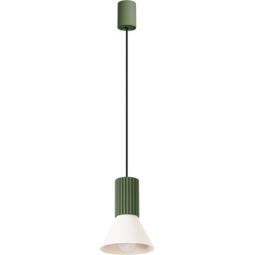 ESTRIA cable pendant light 1x E14/10W, 230V, Ø 14 cm, green
