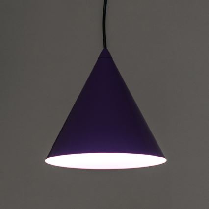 ETNA cable-mounted pendant light, 1x E27/15W/230V, Ø 18.5 cm, purple