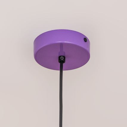 ETNA cable-mounted pendant light, 1x E27/15W/230V, Ø 18.5 cm, purple