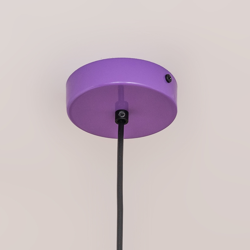ETNA cable-mounted pendant light, 1x E27/15W/230V, Ø 18.5 cm, purple