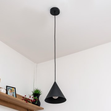 ETNA Cable Pendant Light 1xE27/15W/230V, Ø 18.5 cm, Black