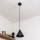 ETNA Cable Pendant Light 1xE27/15W/230V, Ø 18.5 cm, Black
