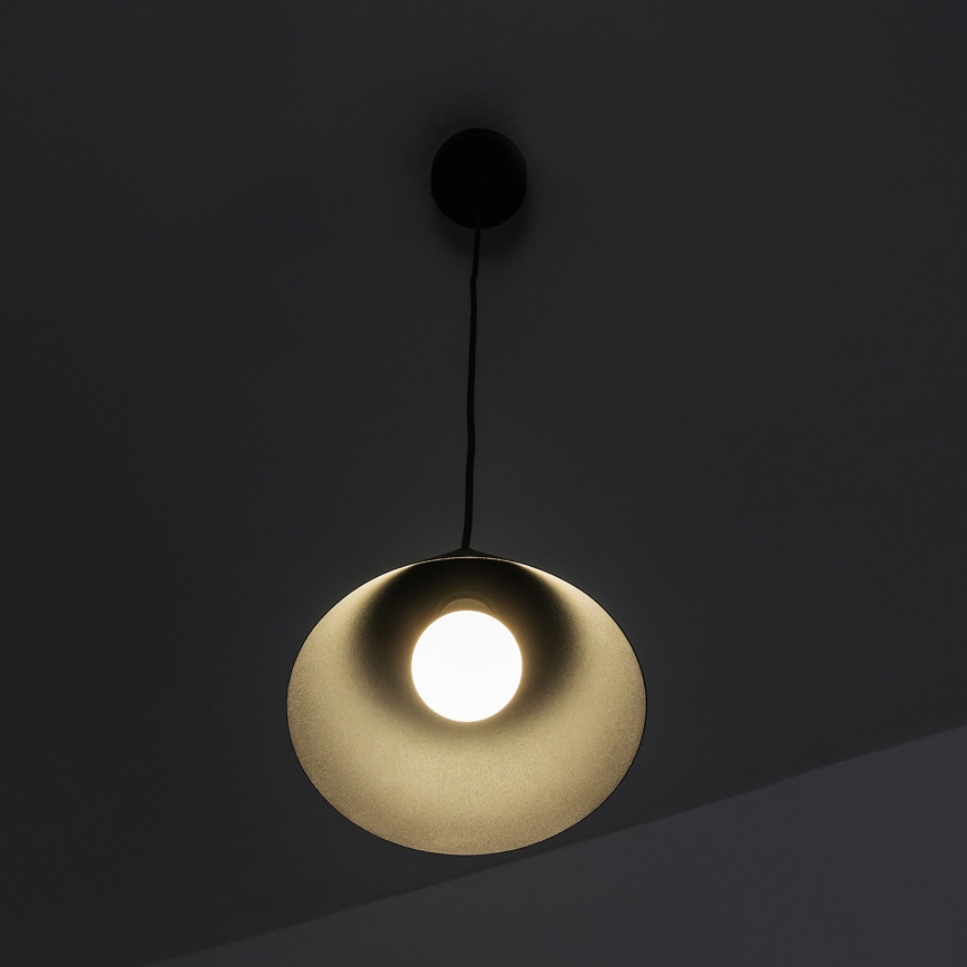 ETNA Cable Pendant Light 1xE27/15W/230V, Ø 18.5 cm, Black