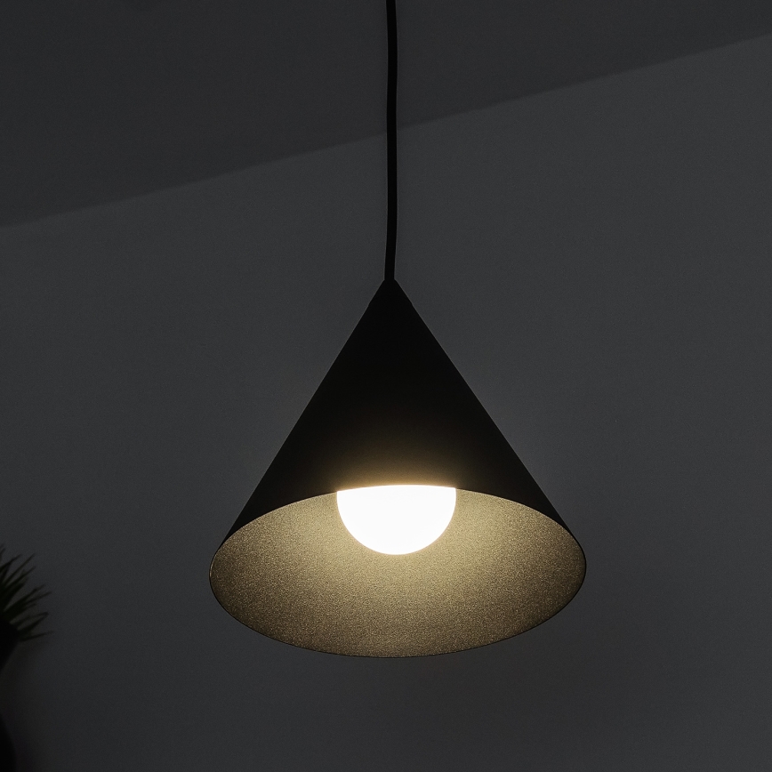 ETNA Cable Pendant Light 1xE27/15W/230V, Ø 18.5 cm, Black
